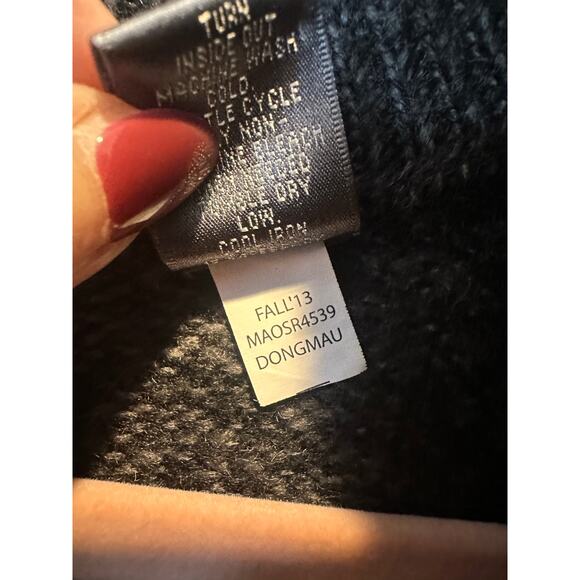 Oscar De Larenta Oversized 3/4 Button Pullover Oversized Fisherman Sweater XL - Picture 14 of 14